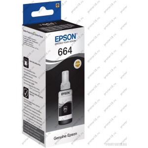Чернила Epson C13T66414A для L100 (black) 70 мл (cons ink)