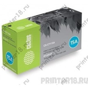 Картридж Cactus C7115A (CS-C7115AS) для принтеров HP LaserJet 1000/1005/1200/1220/3300/3380, 2500 стр