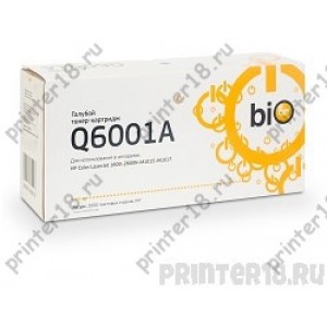 Картридж Bion Q6001A для HP Color LaserJet 1600/2600N/M1015/M1017, голубой 2000 Стр