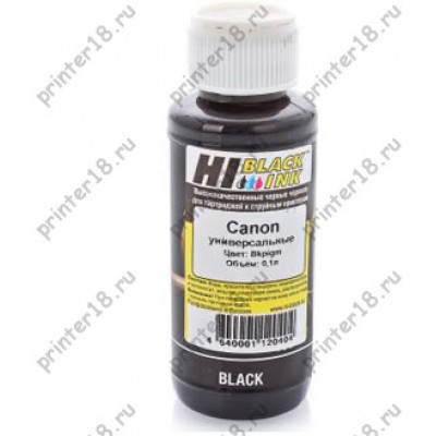 Чернила Hi-Black Универсальные для Canon (Тип C) Bk, 0,1 л