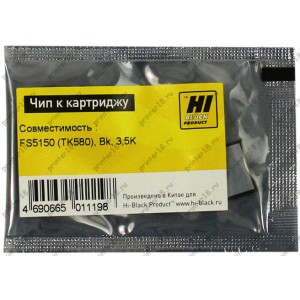 Чип Hi-Black к картриджу Kyocera FS-5150 (TK-580) Bk, 3,5K