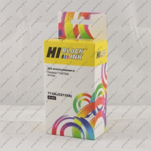 Картридж Hi-Black (HB-CZ133A) для HP DJ T120/T520, №711XL, 73 мл, Bk