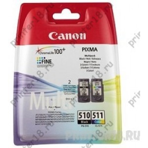 Картридж Canon PG-510/CL-511 2970B010 для Pixma MP240/260/480, MX320/330, 4 цвета, 244 стр