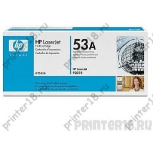 Картридж HP Q7553A,Black LaserJet P2015 (3000 стр)