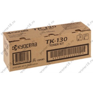 Картридж TK-130 Kyocera FS-1300D/1300DN/1028MFP/DP/1128MFP, 290г, 7,2К 1T02HS0EU0