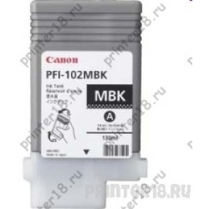 Картридж Canon PFI-102MBk 0894B001 для iPF500/600/700, Матовый Черный, 130 мл