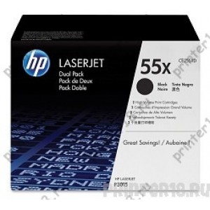 Картридж HP CE255XD,Black LJ P3015 (2 х 12500стр) 2шт в упаковке