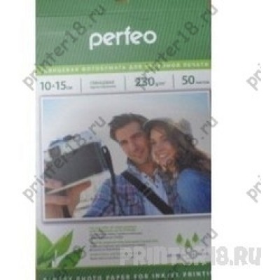 Perfeo PF-GLR4-230/50 Бумага глянцевая, 10х15 230 г/м2, 50 л