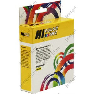Картридж Hi-Black (HB-C4838A) для HP DJ 2000C/CN/2500C/2200/2250/500/800, №11, Y