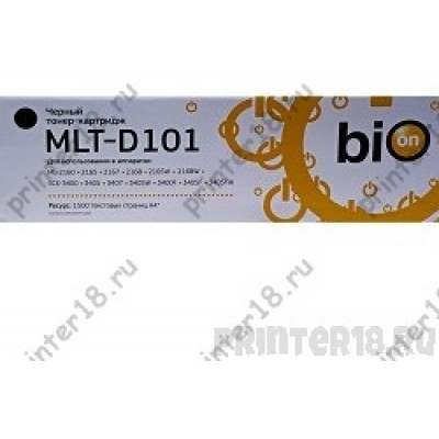 Картридж Bion MLT-D101S для Samsung ML-2160/2165/2167/2168/2165W/2168W/SCX-3400/3400F/3405/3405F/3405W/3405FW/3407 (1500 стр)