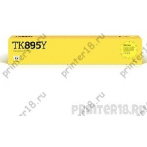 Тонер-картридж T2 TK-895Y (TC-K895Y) для Kyocera FS-C8020/C8025/C8520/C8525 (6000 стр) желтый, с чипом