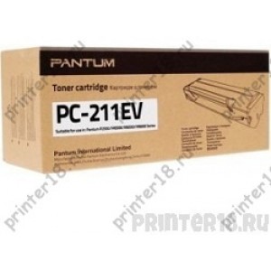 Тонер-картридж Pantum PC-211EV для устройств P2200/P2207/P2507/P2500W/M6500/M6550/M6607, 1600 стр