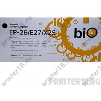 Картридж Bion EP-27/EP-26/X-25 для Canon LBP3200 MF3220 Series LaserBase MF3110/3200/5600/5700, HP LJ 1200/3300 2500 стр