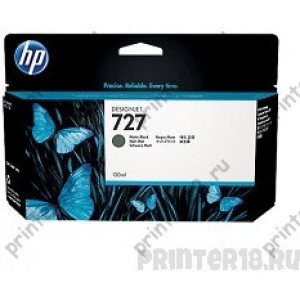 Картридж HP B3P22A №727, Matte Black Designjet T920/T1500 (130ml)