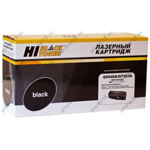 Картридж Hi-Black (HB-Q5949A/Q7553A) для HP LJ 1160/1320/P2015/ Canon 715, 3,5K
