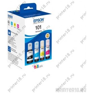 Epson C13T03V64A Контейнер 101 набор чернилл для L4150, L4160, L4260, L6160, L6170, L6190, L14150, 127 мл. 4-COLOUR