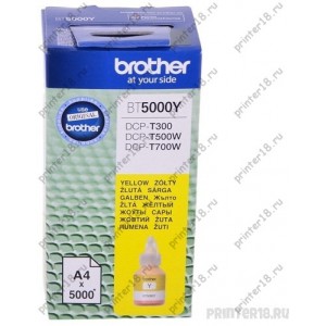 Чернила Brother BT5000Y, Yellow DCPT300/500W/700W (41,8мл, 5000стр)