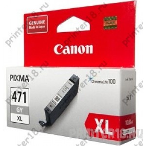 Картридж Canon CLI-471XLGY 0350C001 для Pixma MG5740/MG6840/MG7740, серый