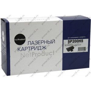 Картридж NetProduct (N-SP200HS) для Ricoh Aficio SP200N/SP202SN/SP203SFN, 2,6K