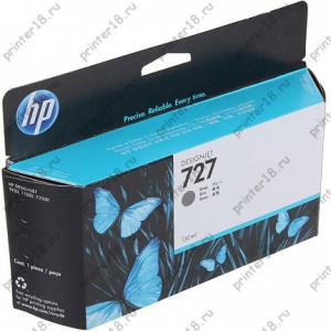Картридж 727 для HP DJ T920/T1500 B3P24A, Grey, 130 мл