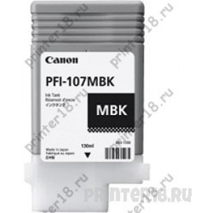 Картридж Canon PFI-107MBK 6704B001 для iPF680/685/770/780/785, Черный, 130ml