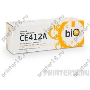 Картридж Bion CE412A для HP CLJ Pro300/Color M351/Pro400 /M451, Yellow, 2600 стр