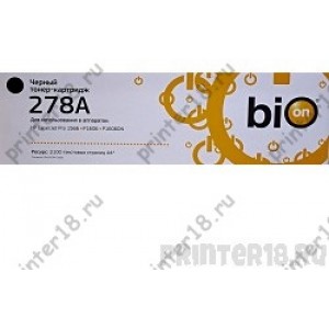 Картридж Bion CE278A для HP laser Pro P1560/1566/1600/1606 (2100 Стр)