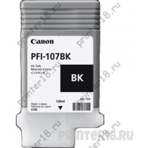 Картридж Canon PFI-107BK 6705B001 для iPF680/685/770/780/785, Черный, 130ml