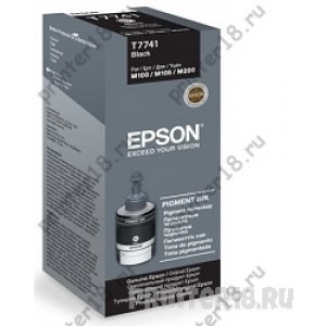 Epson C13T77414A Контейнер с черными чернилами M100, M200, M105, черный, 140мл. (cons ink)